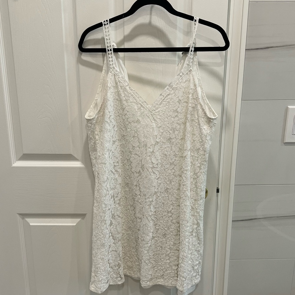 White Lace mini dress